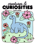 Creatures & Curiosities 8 Page Coloring Book Printable PDF File