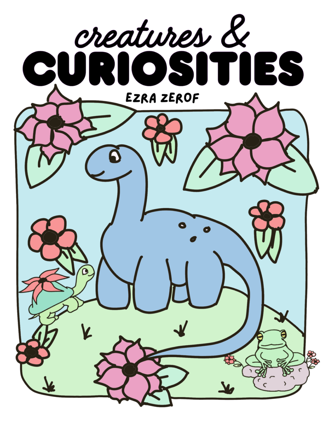 Creatures & Curiosities 8 Page Coloring Book Printable PDF File