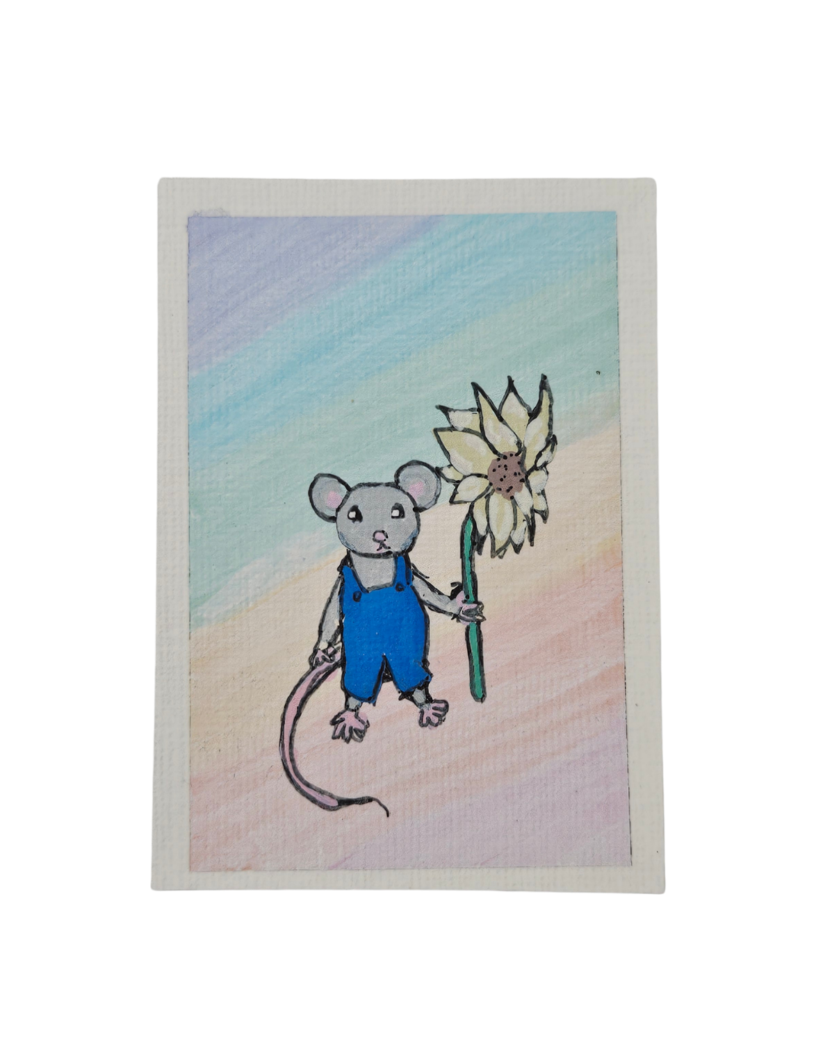 Farmer Mouse ACEO Art Card Print