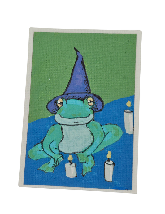 Wizard Frog ACEO Art Card Print