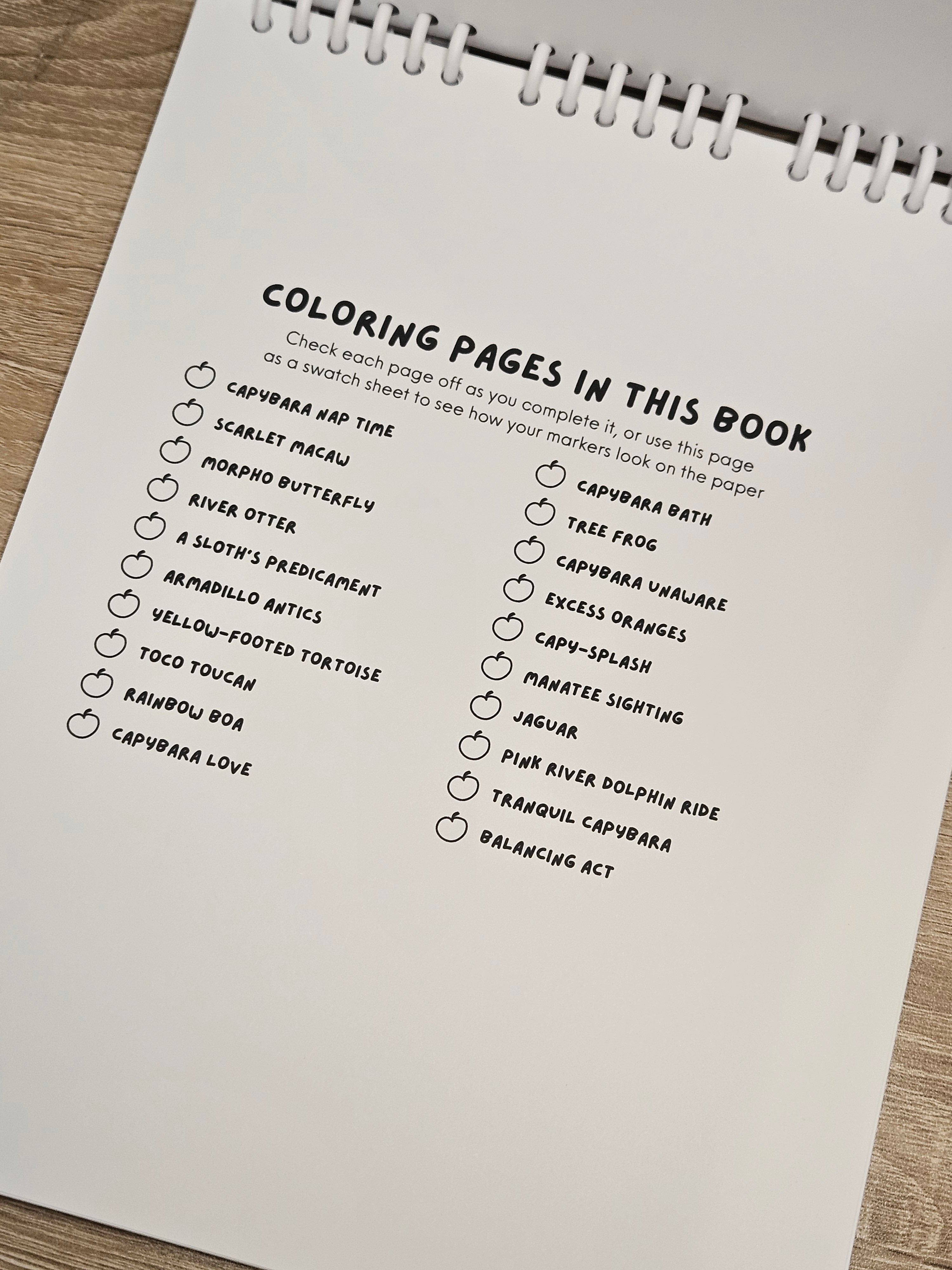 Rainforest Pals Coloring Book 20 Coloring Pages on 110lb Cardstock Paper Bold Designs for All Ages